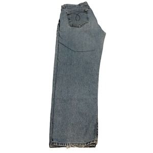 Vintage Women's Calvin Klein Size 15 (36x32) Boyfriend Jeans Double Stone Wash